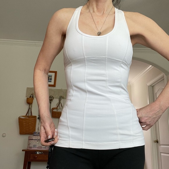 ZELLA HOLD YOU IN SLIMMING CUT OUT LOOP BACK DETAIL  WORKOUT/YOGA TOP - Picture 13 of 13